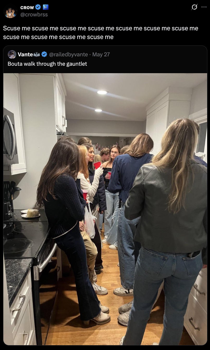 A social anxiety nightmare